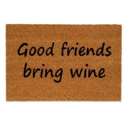 Andrea House - Χαλάκι Εισόδου Good Friends Bring Wine_1