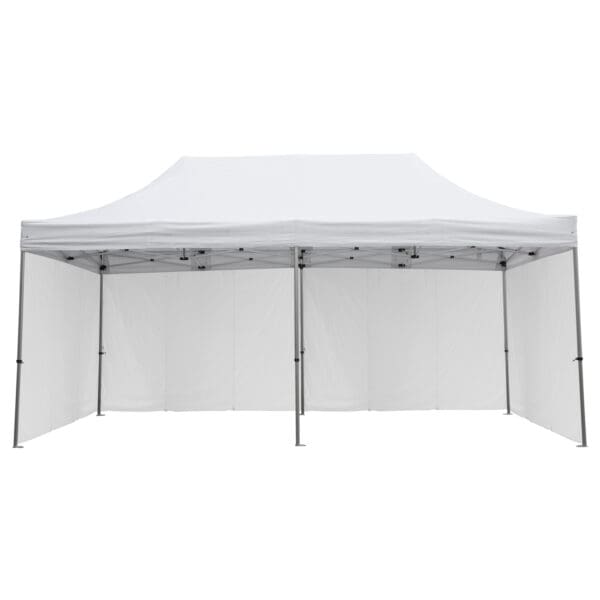 GAZEBO ΜΕ 4 ΠΛΑΙΝΑ ΠΑΝΙΑ ΣΚΙΑΣΗΣ CRESSEN HM21099.01 ΠΤΥΣΣΟΜΕΝΟ ΑΛΟΥΜΙΝΙΟΥ 3x6x3,4Yμ