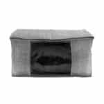 ESTIA ΘΗΚΗ ΑΠΟΘΗΚΕΥΣΗΣ GREY NON WOVEN ΥΦΑΣΜΑΤΙΝΗ ΜΕ ΔΙΠΛΟ ΦΕΡΜΟΥΑΡ 60x45x30cm - Image 2
