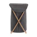 ESTIA ΚΑΛΑΘΙ ΑΠΛΥΤΩΝ BAMBOO ESSENTIALS 40x40x70cm ΜΕ ΘΗΚΗ ΠΟΛΥΕΣΤΕΡΑ ΠΤΥΣΣΟΜΕΝΟ ΓΚΡΙ
