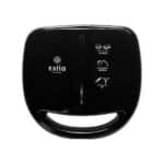 ESTIA ΤΟΣΤΙΕΡΑ BLACK & INOX 2 ΘΕΣΕΩΝ 850w ΜΕ ΑΠΟΣΠΩΜΕΝΕΣ ΑΝΤΙΚΟΛΛΗΤΙΚΕΣ ΠΛΑΚΕΣ