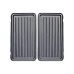 ESTIA ΤΟΣΤΙΕΡΑ BLACK & INOX 2 ΘΕΣΕΩΝ 850w ΜΕ ΑΠΟΣΠΩΜΕΝΕΣ ΑΝΤΙΚΟΛΛΗΤΙΚΕΣ ΠΛΑΚΕΣ - Image 4