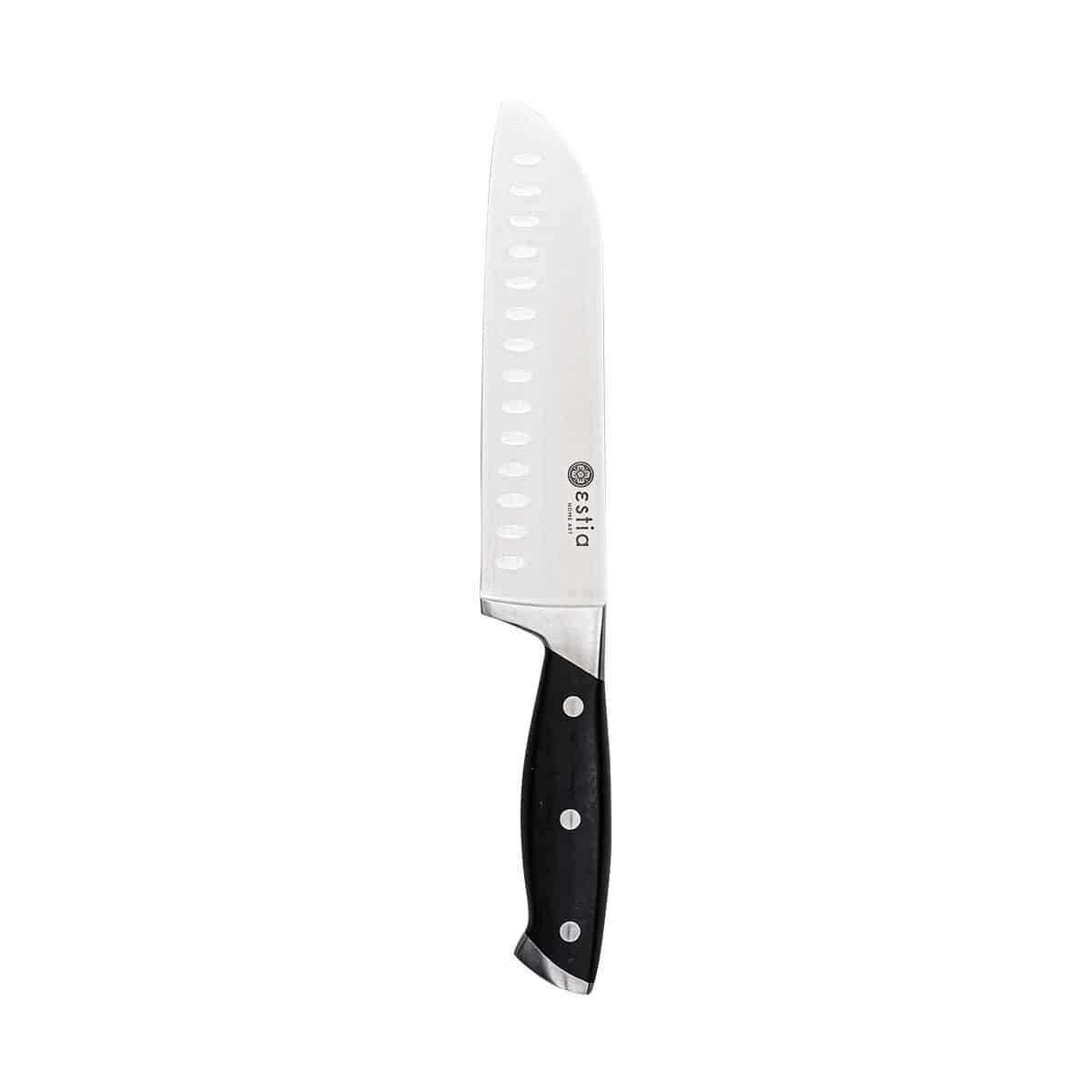 0003505_-santoku-butcher-23mm-3cr14 ESTIA ΜΑΧΑΙΡΙ SANTOKU BUTCHER ΑΝΟΞΕΙΔΩΤΟ 2.3mm ΜΕ ΛΕΠΙΔΑ 3CR14 - Image 1