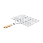 ESTIA ΣΧΑΡΑ ΨΗΣΙΜΑΤΟΣ BARBECUE ΜΕΤΑΛΛΙΚΗ 60x40cm ΜΕ ΞΥΛΙΝΗ ΛΑΒΗ - Image 2