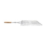 ESTIA ΣΧΑΡΑ ΨΗΣΙΜΑΤΟΣ BARBECUE ΜΕΤΑΛΛΙΚΗ 60x40cm ΜΕ ΞΥΛΙΝΗ ΛΑΒΗ - Image 3