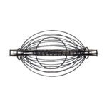ESTIA ΦΡΟΥΤΙΕΡΑ 2 ΘΕΣΕΩΝ METAL BLACK ΜΕΤΑΛΛΙΚΗ 37χ20x42cm ΜΑΥΡΗ - Image 3
