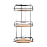 ESTIA ΕΤΑΖΕΡΑ BAMBOO ESSENTIALS ΜΕΤΑΛΛΙΚΗ ΓΩΝΙΑΚΗ 3 ΘΕΣΕΩΝ 49x19.5x19.5cm - Image 2