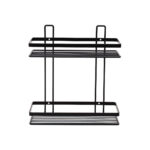 ESTIA ΕΤΑΖΕΡΑ ELEGANT ΜΕΤΑΛΛΙΚΗ ΙΣΙΑ 2 ΘΕΣΕΩΝ 27x25x12.5cm ΜΑΥΡΗ - Image 2