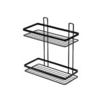 ESTIA ΕΤΑΖΕΡΑ ELEGANT ΜΕΤΑΛΛΙΚΗ ΙΣΙΑ 2 ΘΕΣΕΩΝ 27x25x12.5cm ΜΑΥΡΗ