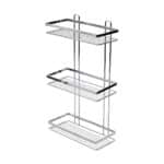 ESTIA ΕΤΑΖΕΡΑ ELEGANT ΜΕΤΑΛΛΙΚΗ ΙΣΙΑ 3 ΘΕΣΕΩΝ 46x25x12.5cm ΧΡΩΜΙΟΥ