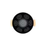 ESTIA ΣΟΥΡΩΤΗΡΙ ΖΥΜΑΡΙΚΩΝ BAMBOO ESSENTIALS ΜΕΤΑΛΛΙΚΟ ΜΕ ΛΑΒΕΣ 24x24x13.7cm ΜΑΥΡΟ - Image 3