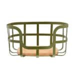 ESTIA ΦΡΟΥΤΙΕΡΑ BAMBOO ESSENTIALS ΜΕΤΑΛΛΙΚΗ 24x24x12.7cm ΛΑΔΙ - Image 2