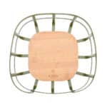 ESTIA ΦΡΟΥΤΙΕΡΑ BAMBOO ESSENTIALS ΜΕΤΑΛΛΙΚΗ 24x24x12.7cm ΛΑΔΙ - Image 3