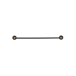 ESTIA ΠΕΤΣΕΤΟΘΗΚΗ ΕΠΙΤΟΙΧΙΑ BAMBOO ESSENTIALS ΜΟΝΗ ΜΕΤΑΛΛΙΚΗ 9x65.4x5.2 ΜΑΥΡΗ - Image 3