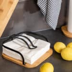 ESTIA ΧΑΡΤΟΠΕΤΣΕΤΟΘΗΚΗ BAMBOO ESSENTIALS ΤΕΤΡΑΓΩΝΗ ΜΕΤΑΛΛΙΚΗ - Image 4