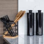 ESTIA ΘΗΚΗ ΓΙΑ ΚΟΥΤΑΛΕΣ BAMBOO ΜΕΤΑΛΛΙΚΗ 12x12x14.5cm ΜΑΥΡΗ - Image 4