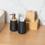ESTIA ΠΟΤΗΡΑΚΙ ΜΠΑΝΙΟΥ BAMBOO ESSENTIALS ΔΟΛΟΜΙΤΗ ΜΑΥΡΟ - Image 3