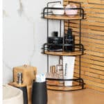 ESTIA ΕΤΑΖΕΡΑ BAMBOO ESSENTIALS ΜΕΤΑΛΛΙΚΗ ΓΩΝΙΑΚΗ 3 ΘΕΣΕΩΝ 49x19.5x19.5cm - Image 4