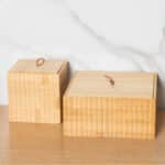 ESTIA ΚΟΥΤΙ ΑΠΟΘΗΚΕΥΣΗΣ ΚΑΙ ΟΡΓΑΝΩΣΗΣ BAMBOO ESSENTIALS 15x15x7cm - Image 4
