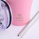 ESTIA ΘΕΡΜΟΣ COFFEE MUG SAVE THE AEGEAN 350ml BLOSSOM ROSE - Image 3