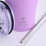 ESTIA ΘΕΡΜΟΣ COFFEE MUG SAVE THE AEGEAN 350ml LAVENDER PURPLE - Image 3