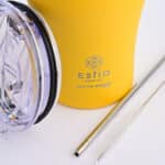 ESTIA ΘΕΡΜΟΣ COFFEE MUG SAVE THE AEGEAN 350ml PINEAPPLE YELLOW - Image 3