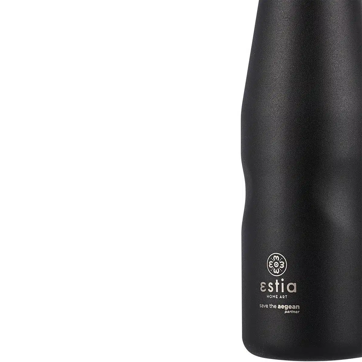 ESTIA ΘΕΡΜΟΣ TRAVEL FLASK SAVE THE AEGEAN 500ml MIDNIGHT BLACK - Image 3