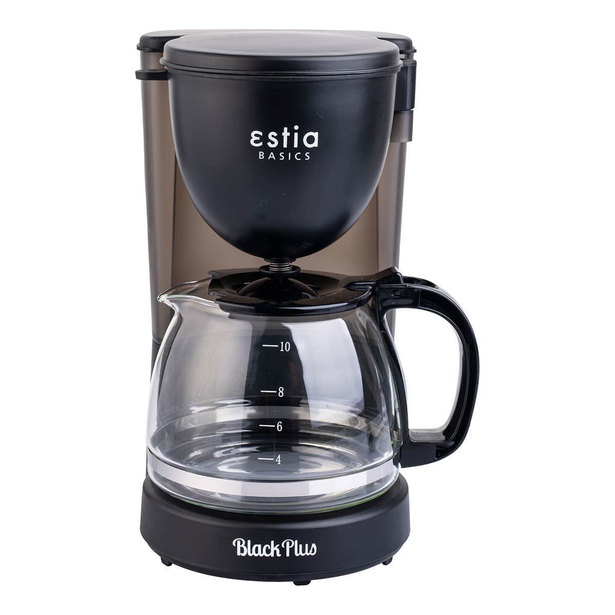 0007557_-black-plus-750w-125lt ESTIA ΚΑΦΕΤΙΕΡΑ ΦΙΛΤΡΟΥ BLACK PLUS ΠΛΑΣΤΙΚΗ 750w ΜΕ ΓΥΑΛΙΝΗ ΚΑΝΑΤΑ 1.25lt - Image 1