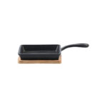 ESTIA ΤΗΓΑΝΙ ΣΕΡΒΙΡΙΣΜΑΤΟΣ IRON MANTEMENIO 14cm ΜΕ ΒΑΣΗ BAMBOO - Image 2