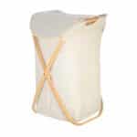 ESTIA ΚΑΛΑΘΙ ΑΠΛΥΤΩΝ BAMBOO ESSENTIALS 40x40x70cm ΜΕ ΘΗΚΗ ΠΟΛΥΕΣΤΕΡΑ ΠΤΥΣΣΟΜΕΝΟ ΜΠΕΖ - Image 2