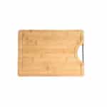 ESTIA ΕΠΙΦΑΝΕΙΑ ΚΟΠΗΣ BAMBOO ESSENTIALS 35x25cm ΜΕ ΜΕΤΑΛΛΙΚΗ ΛΑΒΗ