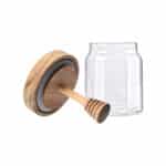 ESTIA ΔΟΧΕΙΟ ΜΕΛΙΟΥ ALLURE ΓΥΑΛΙΝΟ 450ml 9x9x13.5cm ΜΕ ΚΟΥΤΑΛΙ ΜΕΛΙΟΥ - Image 3