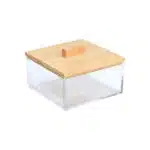 ESTIA ΚΟΥΤΙ ΑΠΟΘΗΚΕΥΣΗΣ & ΟΡΓΑΝΩΣΗΣ BAMBOO ESSENTIALS ΤΕΤΡΑΓΩΝΟ 9x9x6cm ΜΕ ΚΑΠΑΚΙ