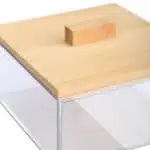 ESTIA ΚΟΥΤΙ ΑΠΟΘΗΚΕΥΣΗΣ & ΟΡΓΑΝΩΣΗΣ BAMBOO ESSENTIALS ΤΕΤΡΑΓΩΝΟ 9x9x6cm ΜΕ ΚΑΠΑΚΙ - Image 4