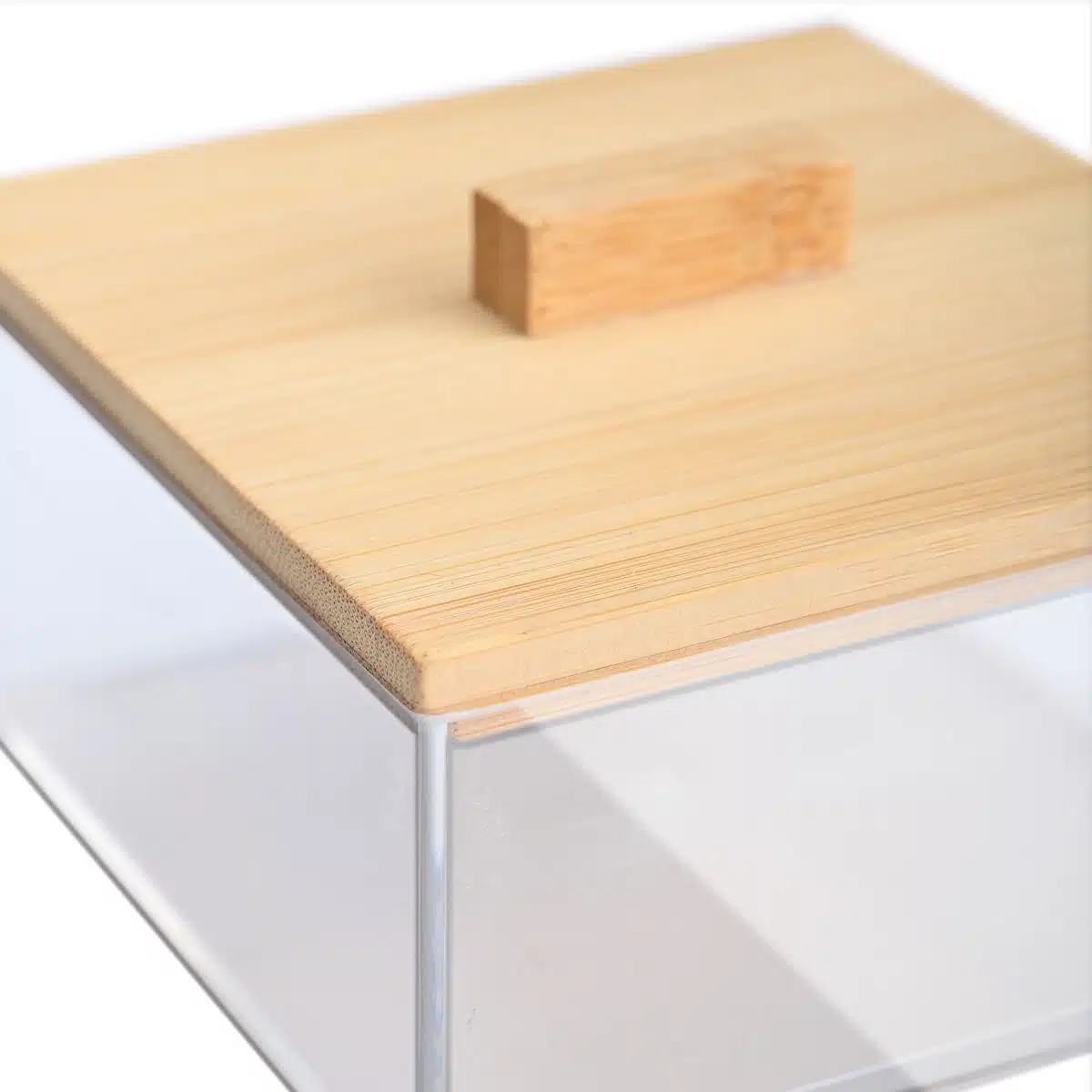 ESTIA ΚΟΥΤΙ ΑΠΟΘΗΚΕΥΣΗΣ & ΟΡΓΑΝΩΣΗΣ BAMBOO ESSENTIALS ΤΕΤΡΑΓΩΝΟ  9x9x6cm ΜΕ ΚΑΠΑΚΙ - Image 4