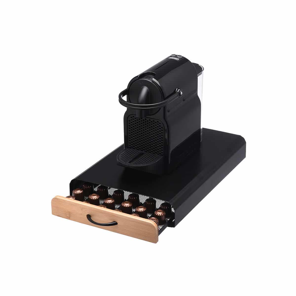 0008521_-espresso-bamboo-essentials-60- ESTIA ΘΗΚΗ ΓΙΑ ΚΑΨΟΥΛΕΣ ESPRESSO BAMBOO ESSENTIALS ΜΕΤΑΛΛΙΚΗ ΣΥΡΤΑΡΩΤΗ 60 ΘΕΣΕΩΝ ΜΑΥΡΗ - Image 1