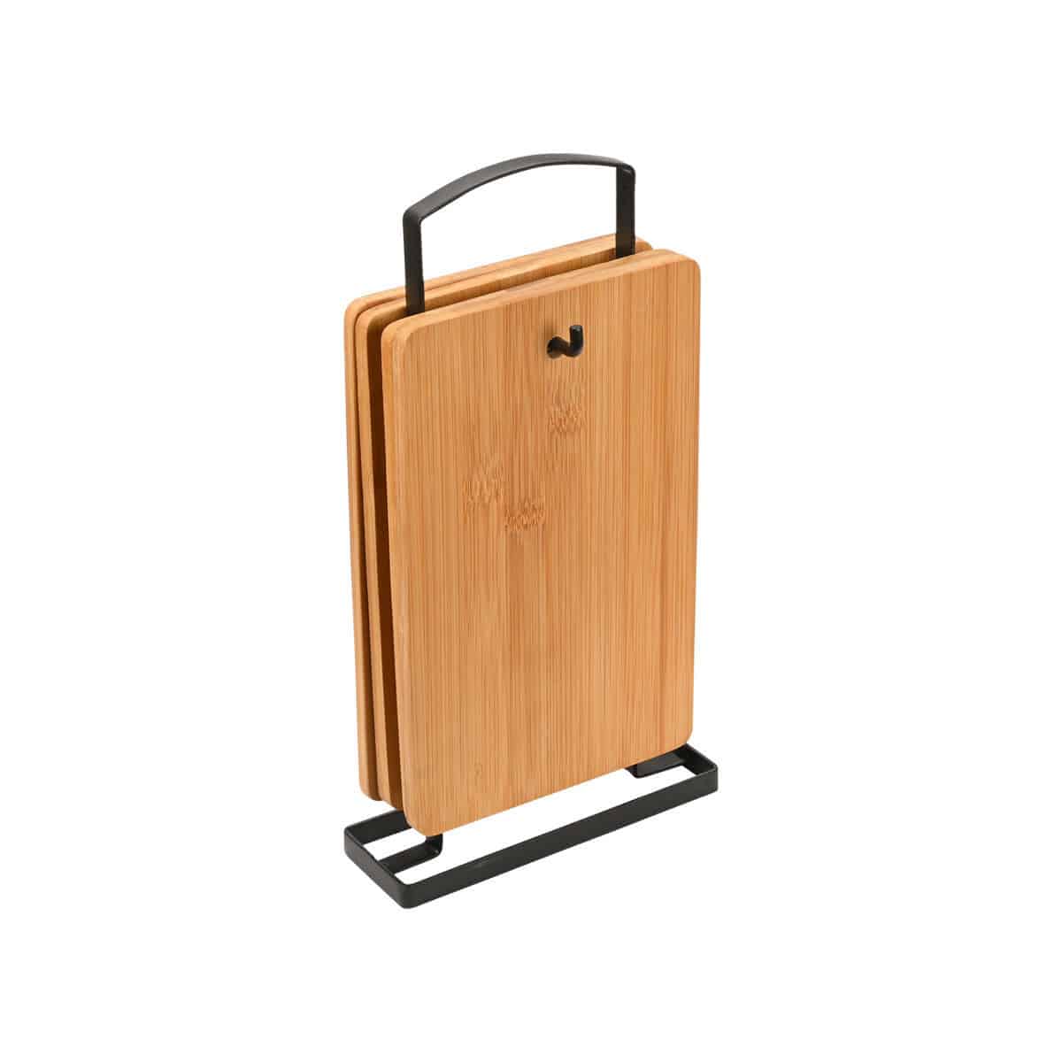 0008771_-bamboo-essentials-5- ESTIA ΣΕΤ ΕΠΙΦΑΝΕΙΕΣ ΚΟΠΗΣ BAMBOO ESSENTIALS 5 ΤΕΜ ΜΕ ΒΑΣΗ ΜΕΤΑΛΛΙΚΗ - Image 1