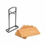ESTIA ΣΕΤ ΕΠΙΦΑΝΕΙΕΣ ΚΟΠΗΣ BAMBOO ESSENTIALS 5 ΤΕΜ ΜΕ ΒΑΣΗ ΜΕΤΑΛΛΙΚΗ - Image 3