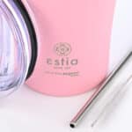 ESTIA ΘΕΡΜΟΣ COFFEE MUG SAVE THE AEGEAN 500ml BLOSSOM ROSE - Image 3
