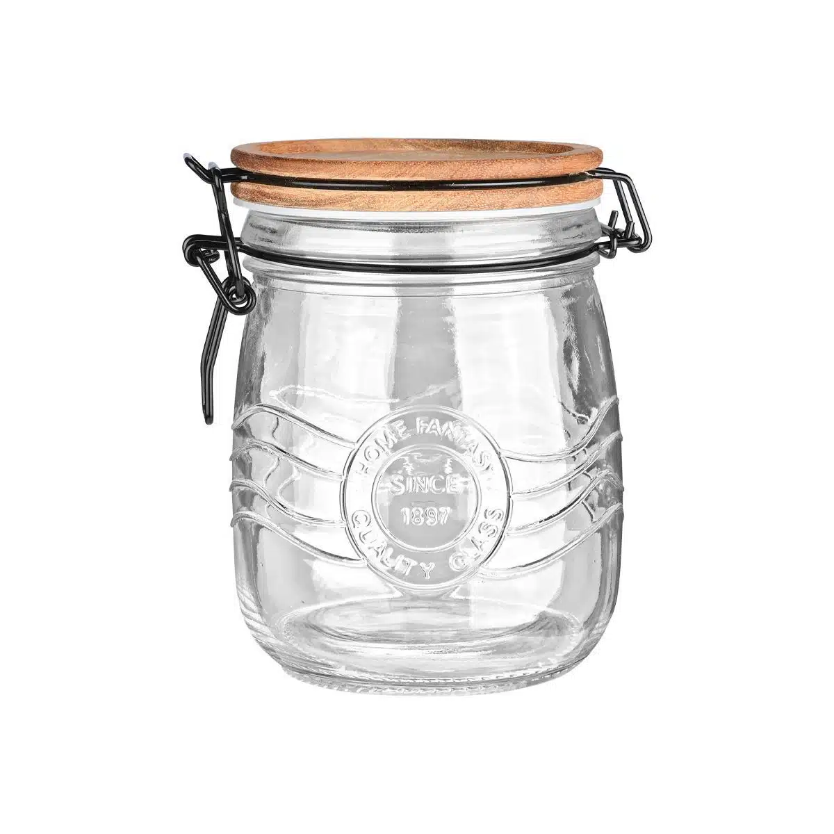 0009591_-allure-750ml- ESTIA ΔΟΧΕΙΟ ΑΠΟΘΗΚΕΥΣΗΣ ALLURE ΓΥΑΛΙΝΟ 750ml ΜΕ ΚΛΙΠ ΚΑΠΑΚΙ - Image 1