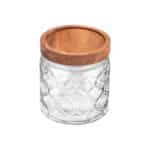 ESTIA ΔΟΧΕΙΟ ΑΠΟΘΗΚΕΥΣΗΣ ALLURE ΓΥΑΛΙΝΟ 500ml 11x10cm ΑΝΑΓΛΥΦΟ - Image 2