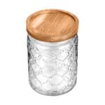ESTIA ΔΟΧΕΙΟ ΑΠΟΘΗΚΕΥΣΗΣ ALLURE ΓΥΑΛΙΝΟ 700ml 14x10cm ΑΝΑΓΛΥΦΟ - Image 2