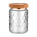 ESTIA ΔΟΧΕΙΟ ΑΠΟΘΗΚΕΥΣΗΣ ALLURE ΓΥΑΛΙΝΟ 700ml 14x10cm ΑΝΑΓΛΥΦΟ