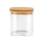ESTIA ΔΟΧΕΙΟ ΑΠΟΘΗΚΕΥΣΗΣ BAMBOO ESSENTIALS 550ml ΓΥΑΛΙΝΟ ΜΕ ΚΑΠΆΚΙ