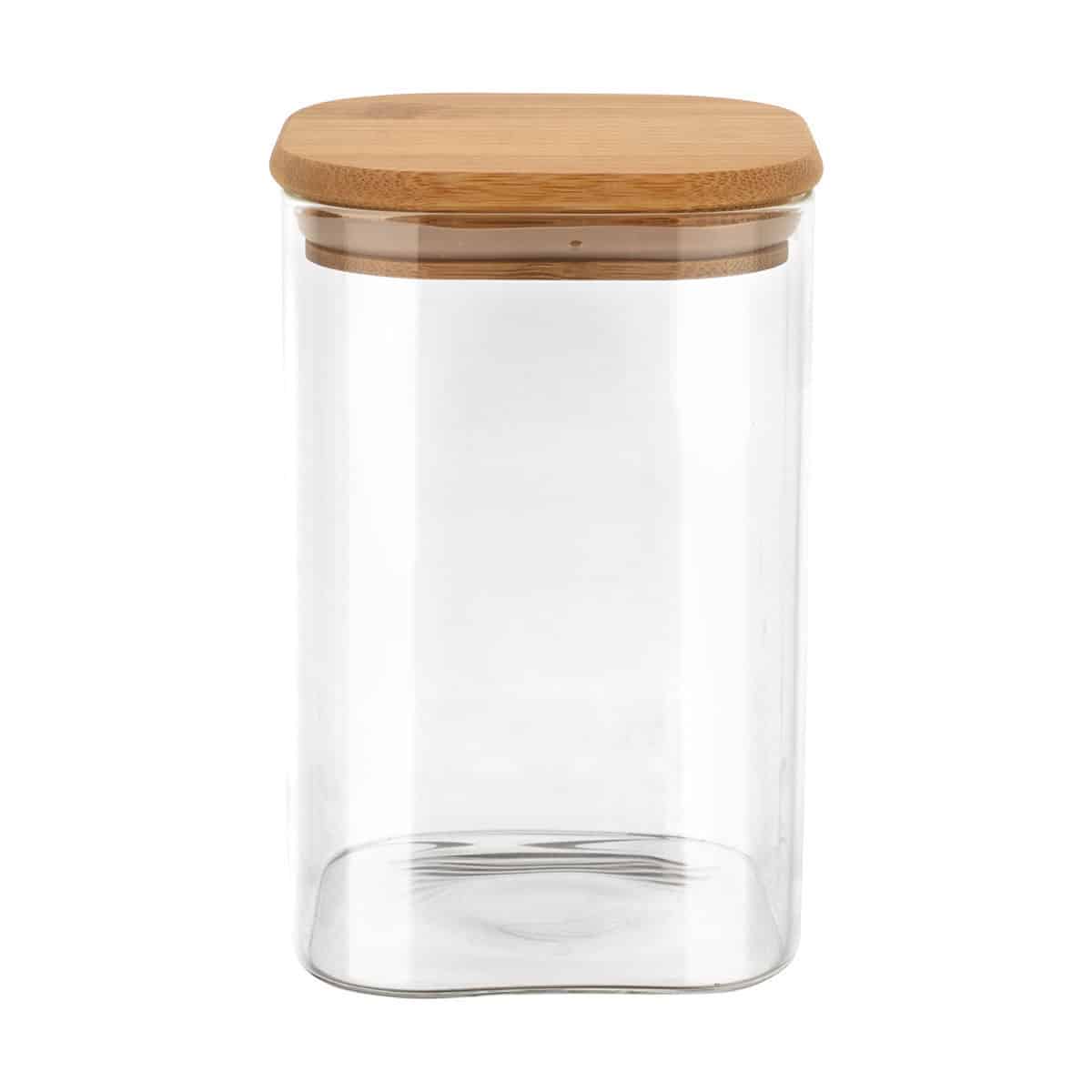 0009847_-bamboo-essentials-950ml- ESTIA ΔΟΧΕΙΟ ΑΠΟΘΗΚΕΥΣΗΣ BAMBOO ESSENTIALS 950ml ΓΥΑΛΙΝΟ ΜΕ ΚΑΠΆΚΙ - Image 1