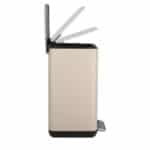 ESTIA ΧΑΡΤΟΔΟΧΕΙΟ ΜΠΑΝΙΟΥ CUBIC SOFT CLOSE 6lt TAUPE - Image 3
