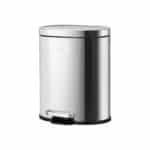 ESTIA ΧΑΡΤΟΔΟΧΕΙΟ ΜΠΑΝΙΟΥ OVOID SOFT CLOSE 6lt ΙΝΟΞ - Image 2