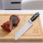 ESTIA ΜΑΧΑΙΡΙ SANTOKU BUTCHER ΑΝΟΞΕΙΔΩΤΟ 2.3mm ΜΕ ΛΕΠΙΔΑ 3CR14 - Image 3