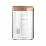 ESTIA ΔΟΧΕΙΟ ΑΠΟΘΗΚΕΥΣΗΣ ΓΥΑΛΙΝΟ 500ml ΜΕ ΚΑΠΑΚΙ ΦΕΛΛΟΥ