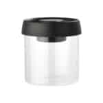ESTIA ΔΟΧΕΙΟ ΑΠΟΘΗΚΕΥΣΗΣ ΚΕΝΟΥ ΑΕΡΟΣ ΓΥΑΛΙΝΟ 450ml ΜΕ ΚΑΠΑΚΙ ΜΑΥΡΟ